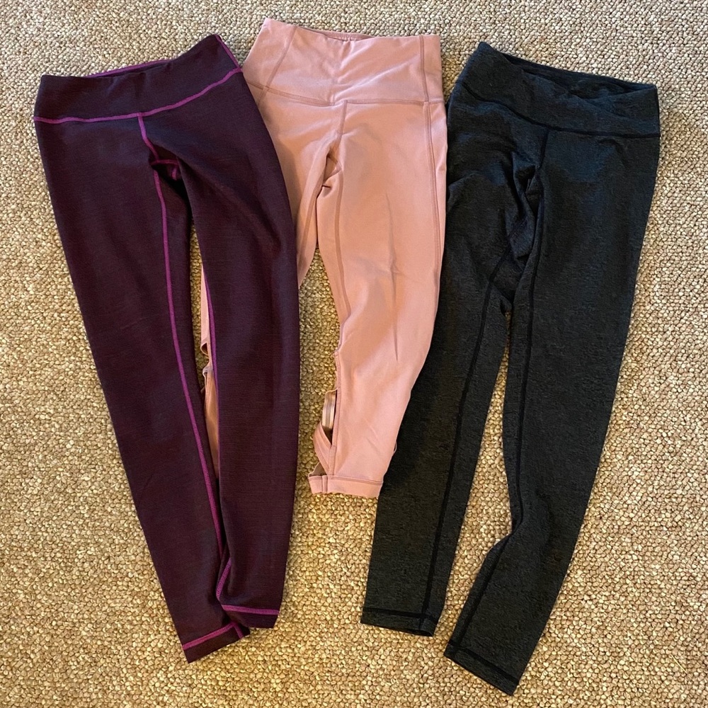 3 pairs of Zella workout pants